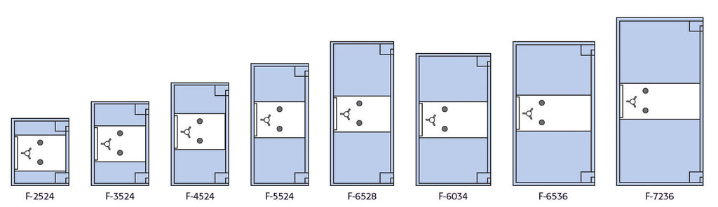 Socal - Bridgeman Safes F-6528BL International Fortress Composite TL-30 BL Safes 2 Hr. Fire