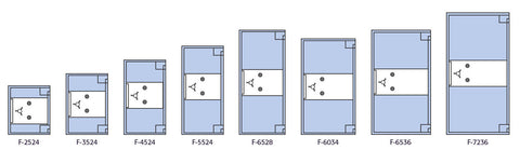 Image of Socal - Bridgeman Safes F-3524 BL International Fortress Composite TL-30 BL Safes 2 Hr. Fire